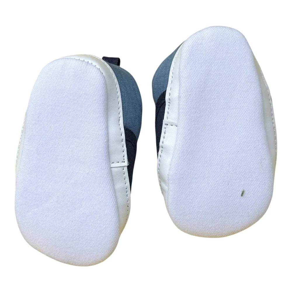 Nautical Child‎ of Mine Slip On Shoes 0-3M Navy Blue Canvas Sneakers Soft Sole